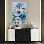Floral 1464 Canvas Art 60 x 40 cm / Black