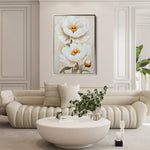 Floral 1465 Canvas Art 60 x 40 cm / Black
