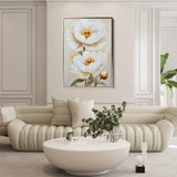 Floral 1465 Canvas Art 60 x 40 cm / Black