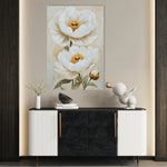 Floral 1465 Canvas Art 60 x 40 cm / Black