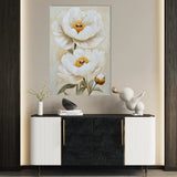 Floral 1465 Canvas Art 60 x 40 cm / Black