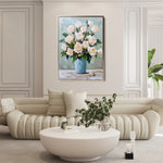 Floral 1467 Canvas Art 60 x 40 cm / Black