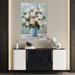 Floral 1467 Canvas Art 60 x 40 cm / Black