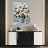 Floral 1467 Canvas Art 60 x 40 cm / Black