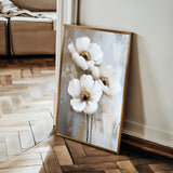 Floral 1468 Canvas Art 60 x 40 cm / Black