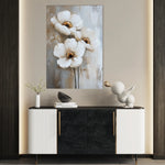 Floral 1468 Canvas Art 60 x 40 cm / Black