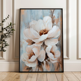 Floral 1469 Canvas Art 60 x 40 cm / Black