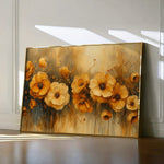 Floral 147 Canvas Art 60 x 40 cm / Black