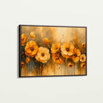 Floral 147 Canvas Art 60 x 40 cm / Black