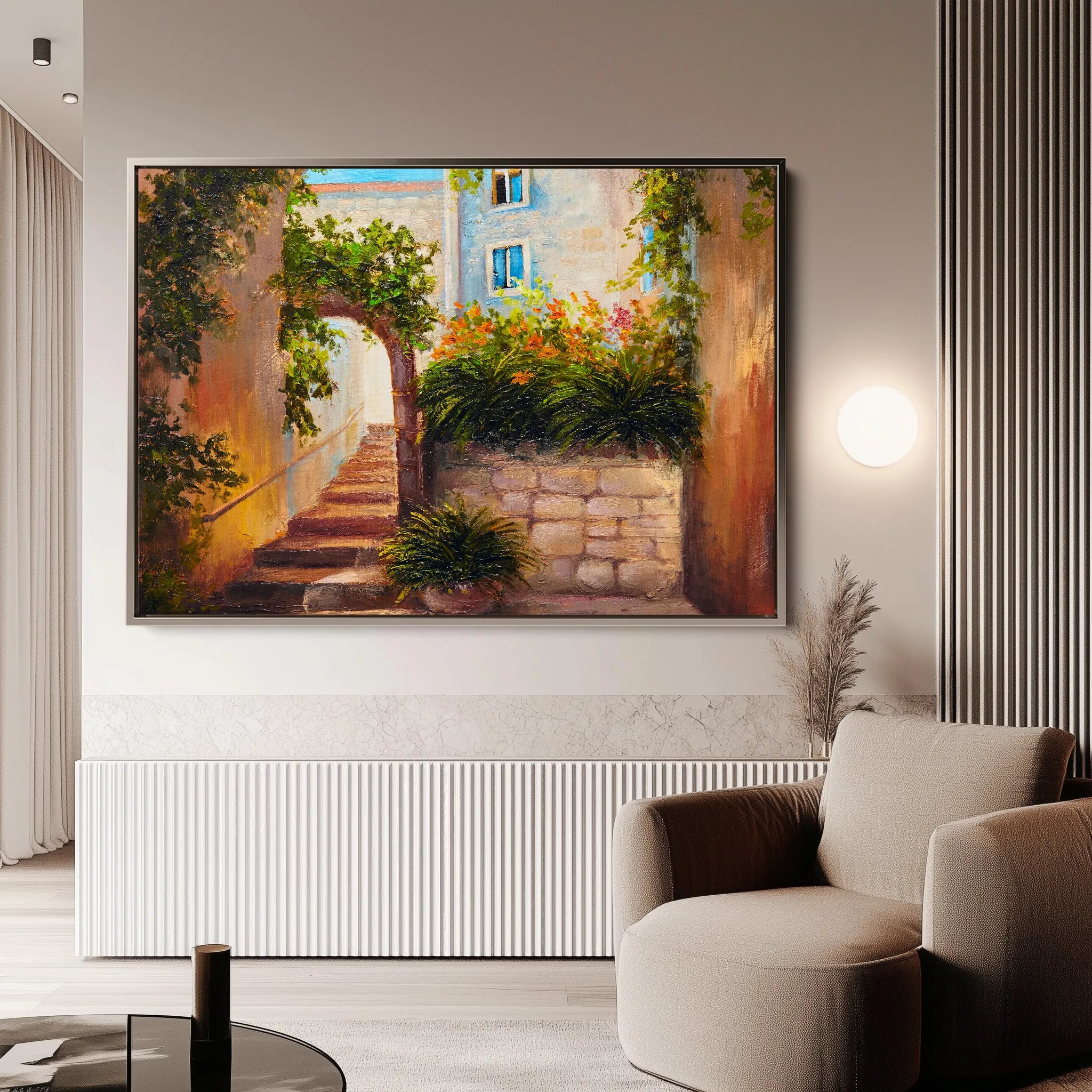 Landscape 147 Canvas Art 60 x 40 cm / Black