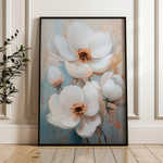 Floral 1470 Canvas Art 60 x 40 cm / Black