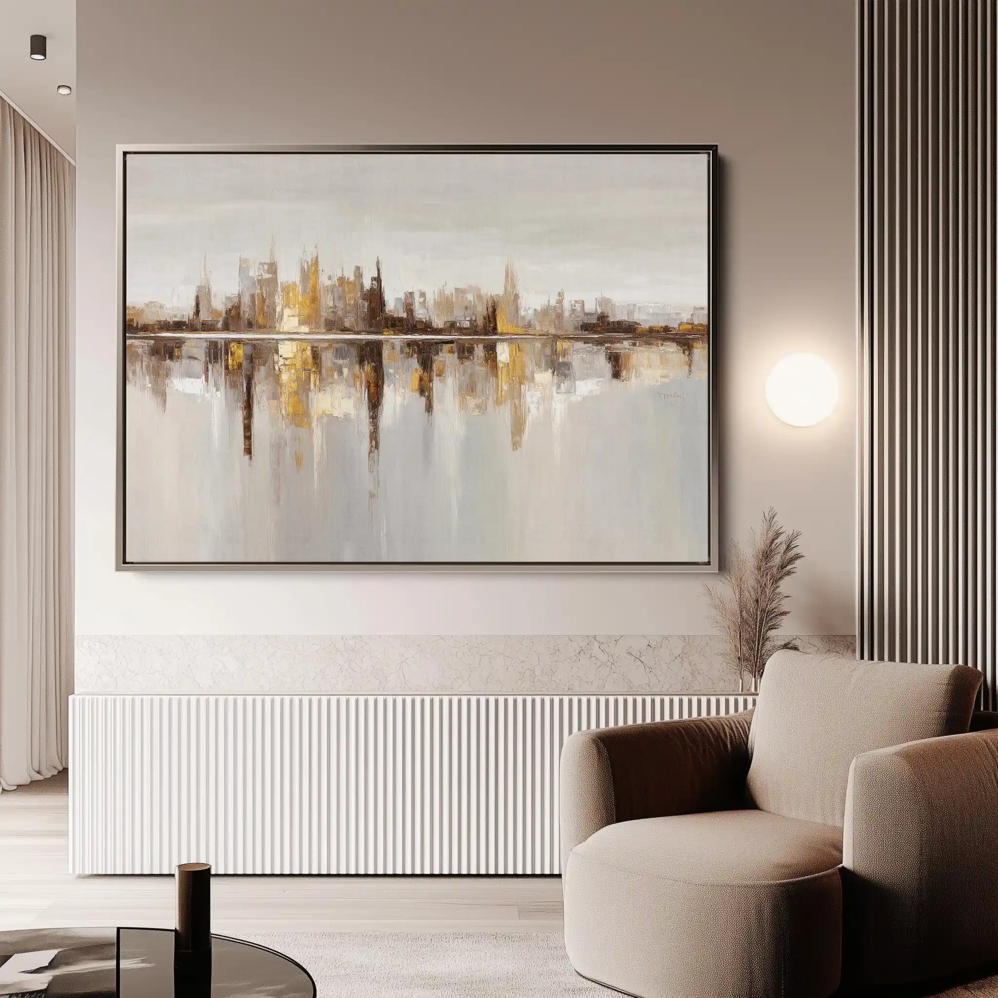 Abstract 1471 Canvas Art 60 x 40 cm / Black
