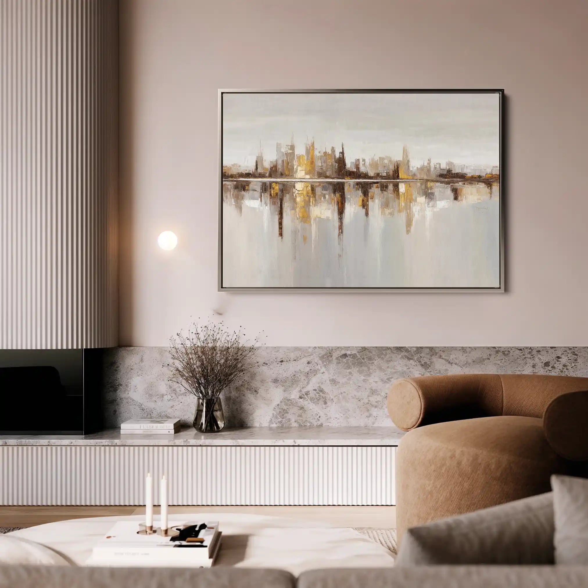 Abstract 1471 Canvas Art 60 x 40 cm / Black