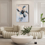 Floral 1471 Canvas Art 60 x 40 cm / Black