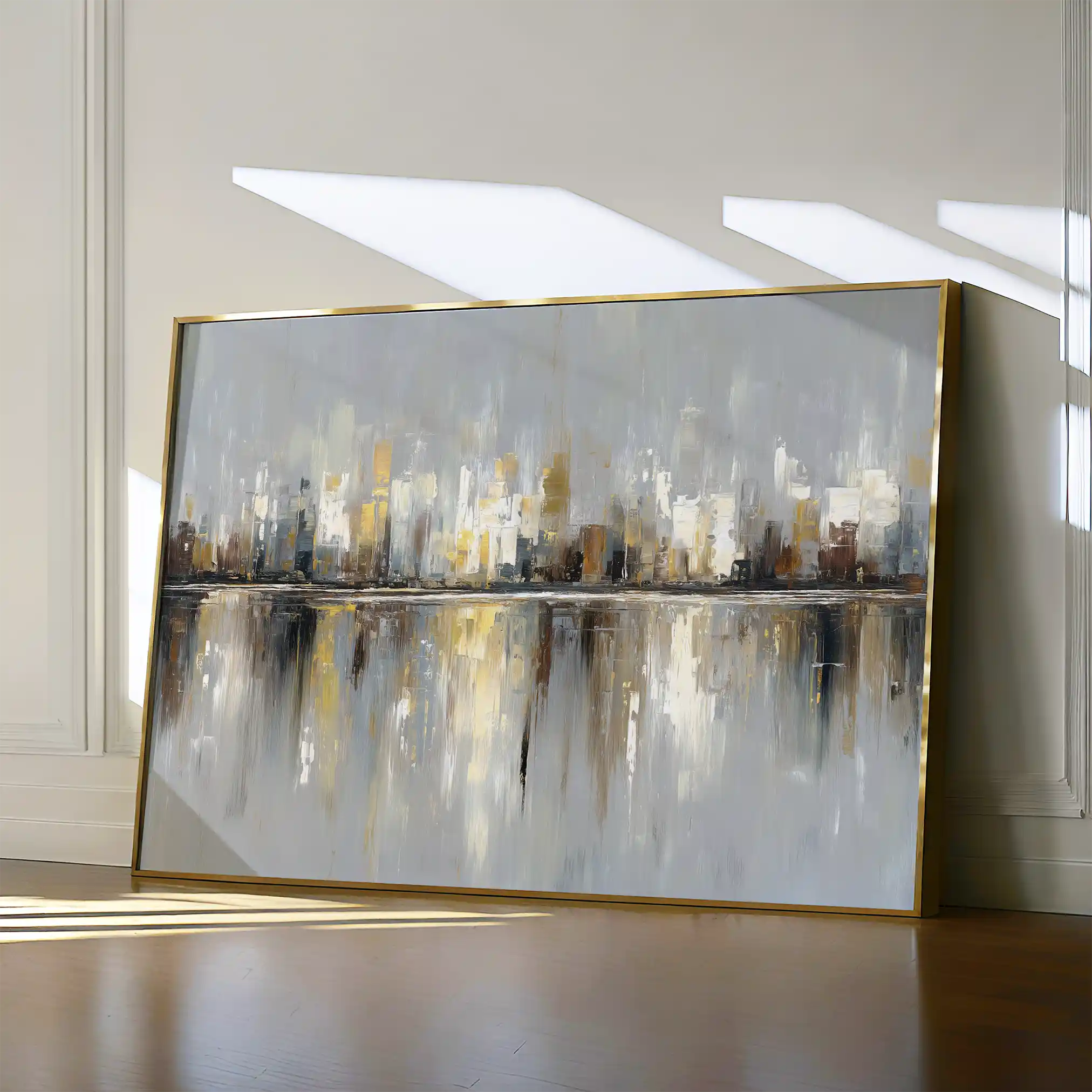 Abstract 1472 Canvas Art 60 x 40 cm / Black