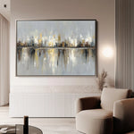Abstract 1472 Canvas Art 60 x 40 cm / Black