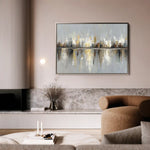 Abstract 1472 Canvas Art 60 x 40 cm / Black