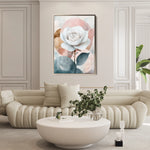 Floral 1472 Canvas Art 60 x 40 cm / Black