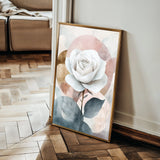 Floral 1472 Canvas Art 60 x 40 cm / Black