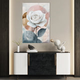 Floral 1472 Canvas Art 60 x 40 cm / Black