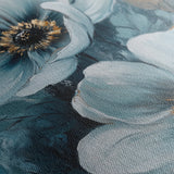 Floral 1474 Canvas Art 60 x 40 cm / Black