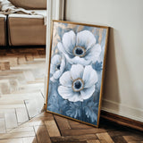 Floral 1475 Canvas Art 60 x 40 cm / Black