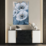 Floral 1475 Canvas Art 60 x 40 cm / Black