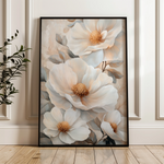 Floral 1476 Canvas Art 60 x 40 cm / Black