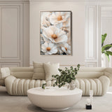 Floral 1476 Canvas Art 60 x 40 cm / Black