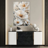 Floral 1476 Canvas Art 60 x 40 cm / Black