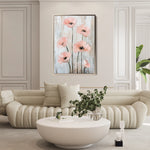 Floral 1477 Canvas Art 60 x 40 cm / Black