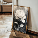 Floral 1478 Canvas Art 60 x 40 cm / Black
