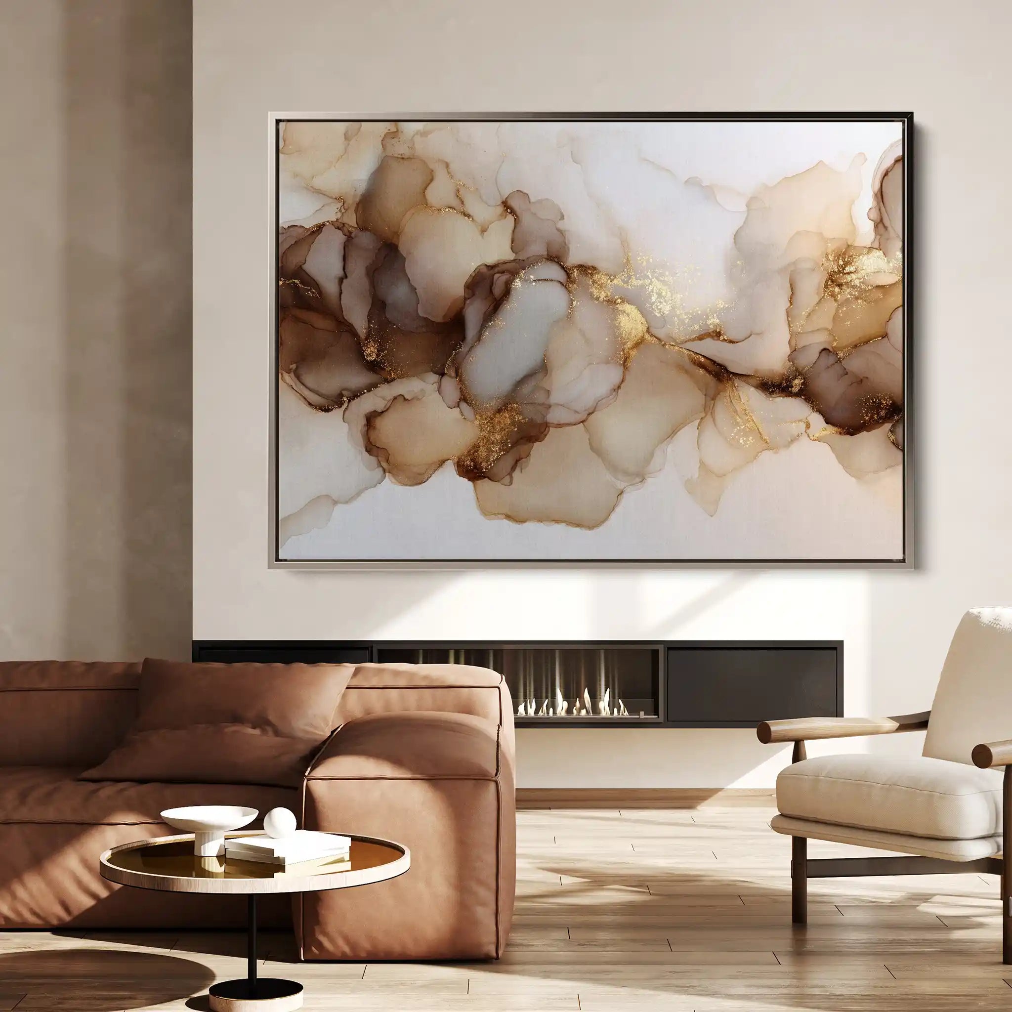 Abstract 1479 Canvas Art 60 x 40 cm / Black