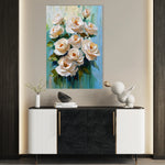 Floral 1479 Canvas Art 60 x 40 cm / Black