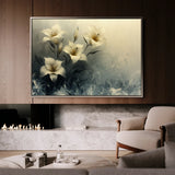 Floral 148 Canvas Art 60 x 40 cm / Black