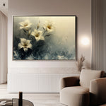 Floral 148 Canvas Art 60 x 40 cm / Black