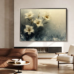 Floral 148 Canvas Art 60 x 40 cm / Black
