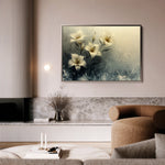 Floral 148 Canvas Art 60 x 40 cm / Black