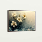 Floral 148 Canvas Art 60 x 40 cm / Black