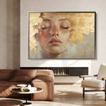Portrait 148 Canvas Art 60 x 40 cm / Black