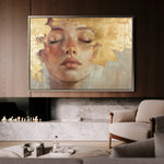Portrait 148 Canvas Art 60 x 40 cm / Black