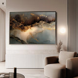 Abstract 1480 Canvas Art 60 x 40 cm / Black