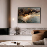 Abstract 1480 Canvas Art 60 x 40 cm / Black