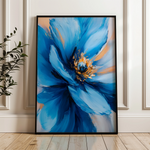 Floral 1480 Canvas Art 60 x 40 cm / Black