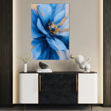Floral 1480 Canvas Art 60 x 40 cm / Black