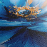 Floral 1480 Canvas Art 60 x 40 cm / Black