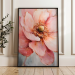 Floral 1481 Canvas Art 60 x 40 cm / Black