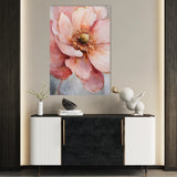 Floral 1481 Canvas Art 60 x 40 cm / Black