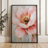 Floral 1482 Canvas Art 60 x 40 cm / Black