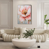 Floral 1482 Canvas Art 60 x 40 cm / Black